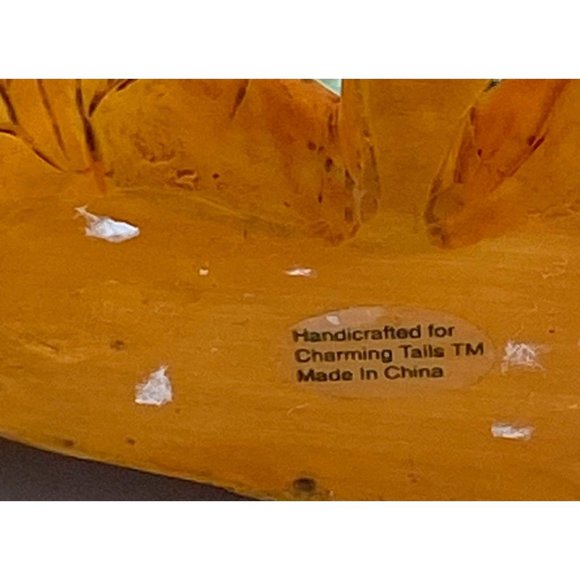 Charming Tails by Dean Griff Mice on Leaf Figurine /Fitz and FloydVintage 1990's - Picture 6 of 7